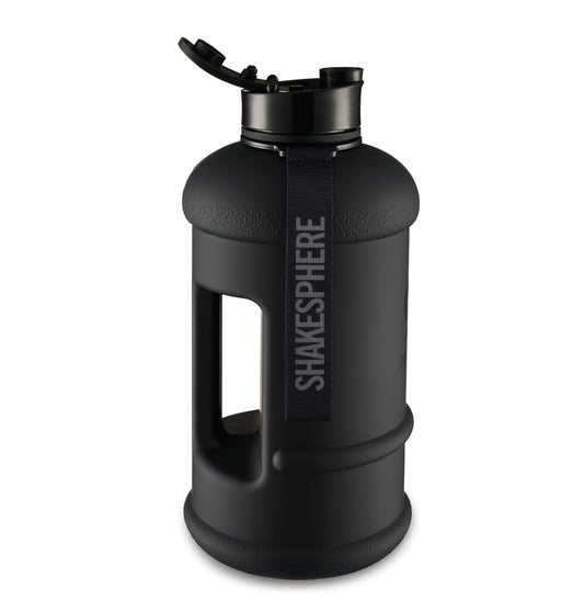 ShakeSphere Hydration Jug - Matte Black with black logo 2.2L