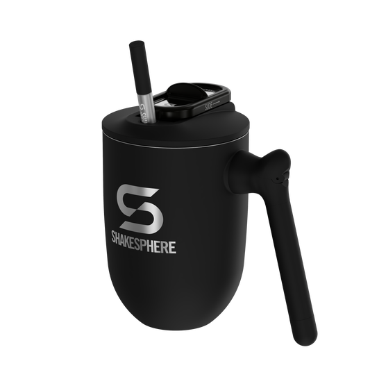 ShakeSphere Coffee Cup - Matte Black Steel