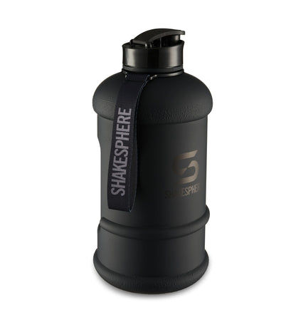 ShakeSphere Hydration Jug - Matte Black with black logo 1.3L