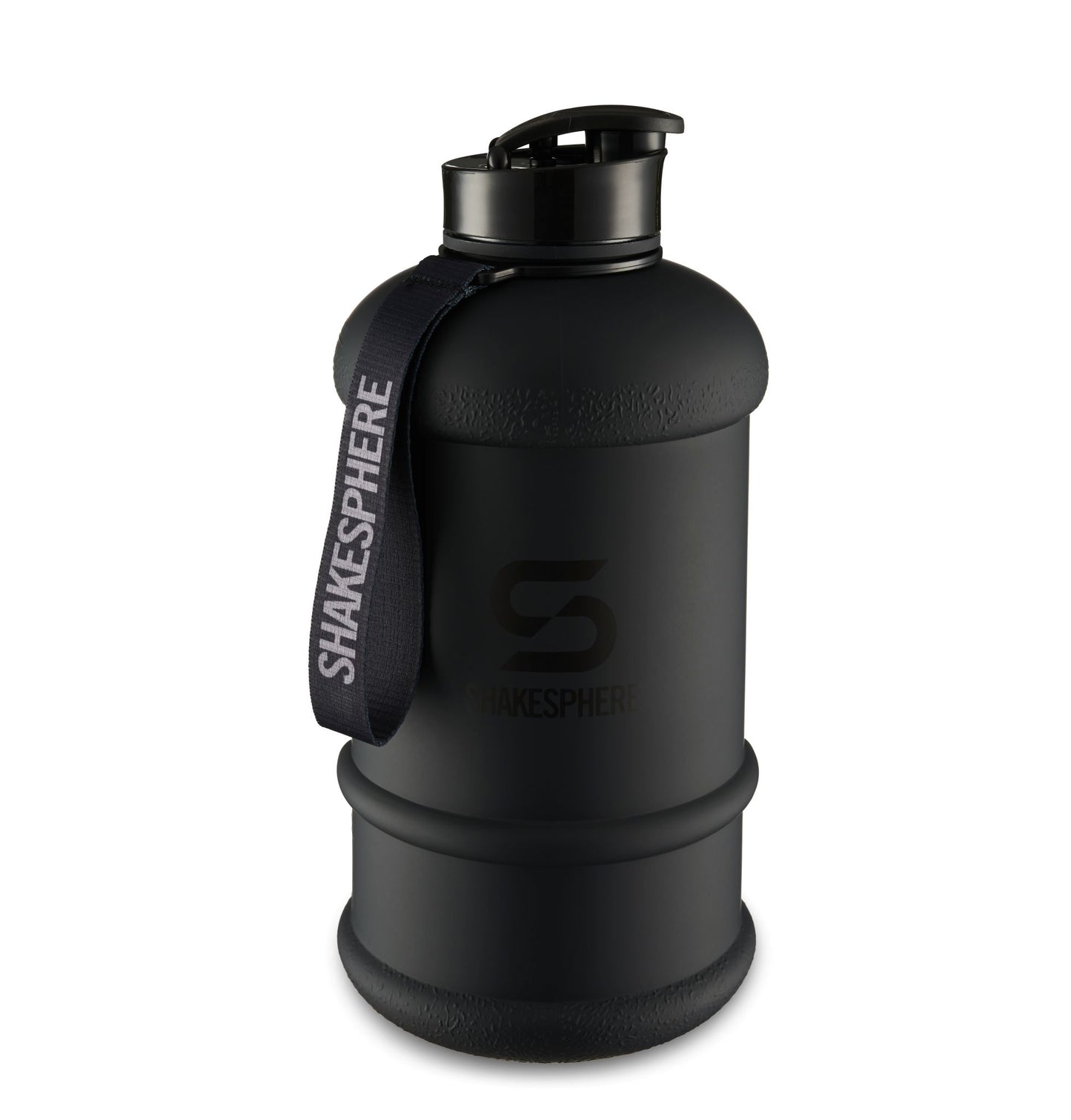 ShakeSphere Hydration Jug - Matte Black with black logo 2.2L