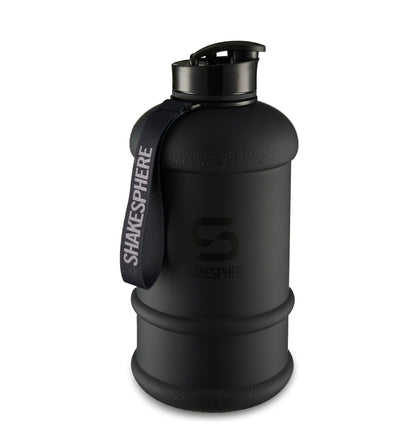 ShakeSphere Hydration Jug - Matte Black with black logo 2.2L